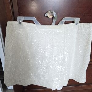 Express White Mini Skort 14